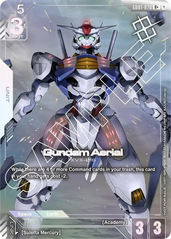Image for Gundam Aerial (Store Tournament Winner Pack 01) (GD01-070) (Gundam Promotional Cards) - Gundam Card Game