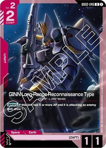 Image for GINN Long-Range Reconnaissance Type (GD02-045) (Dual Impact) - Gundam Card Game