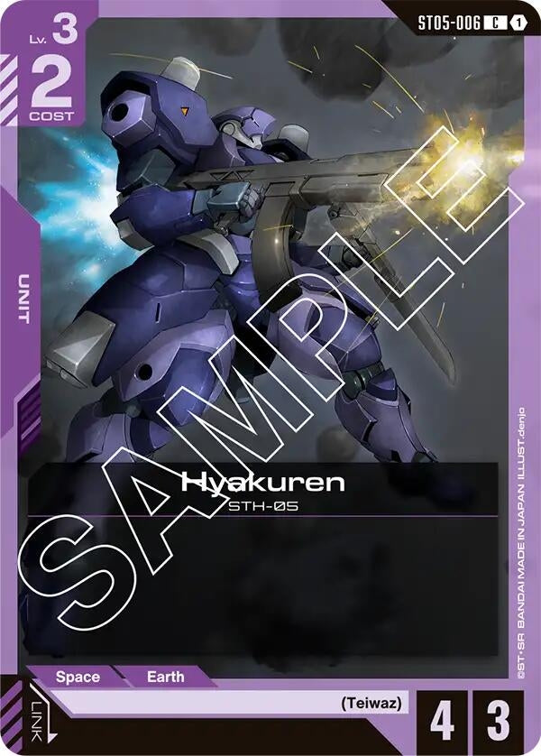 Image for Hyakuren (ST05-006) (Starter Deck 05: Iron Bloom) - Gundam Card Game