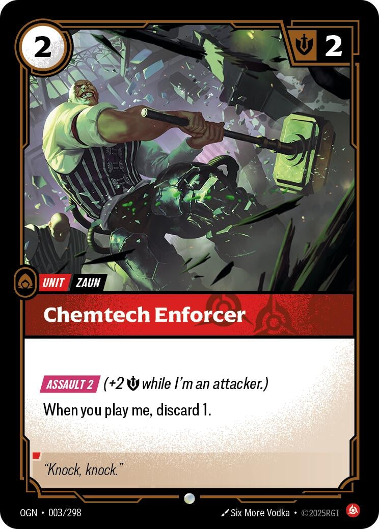 Image for Chemtech Enforcer (003/298) (Origins) - Riftbound: League of Legends Trading Card Game