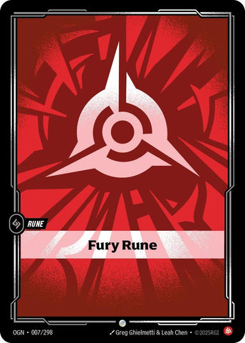 Image for Fury Rune (007/298) (Origins) - Riftbound: League of Legends Trading Card Game