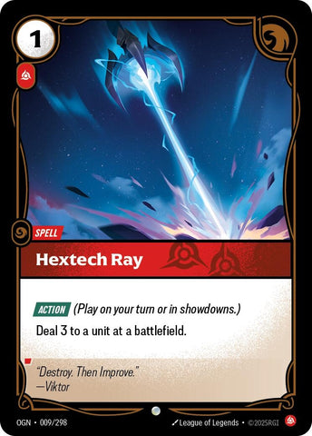 Image for Hextech Ray (009/298) (Origins) - Riftbound: League of Legends Trading Card Game