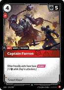 Image for Captain Farron (015/298) (Origins) - Riftbound: League of Legends Trading Card Game