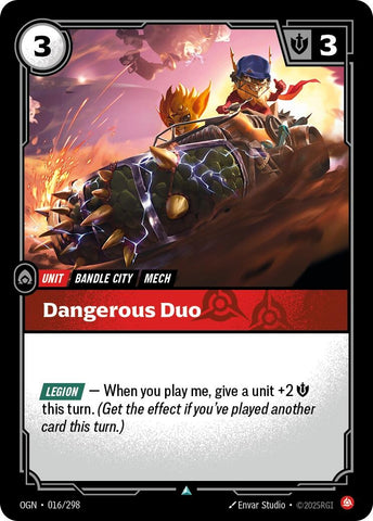 Image for Dangerous Duo (016/298) (Origins) - Riftbound: League of Legends Trading Card Game