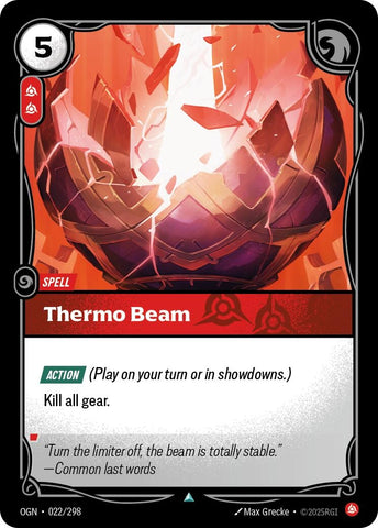 Image for Thermo Beam (022/298) (Origins) - Riftbound: League of Legends Trading Card Game