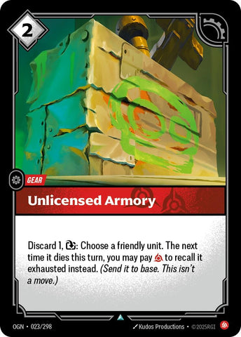Image for Unlicensed Armory (023/298) (Origins) - Riftbound: League of Legends Trading Card Game