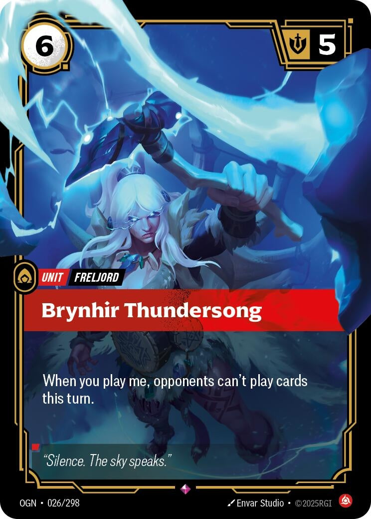 Image for Brynhir Thundersong (026/298) (Origins) - Riftbound: League of Legends Trading Card Game
