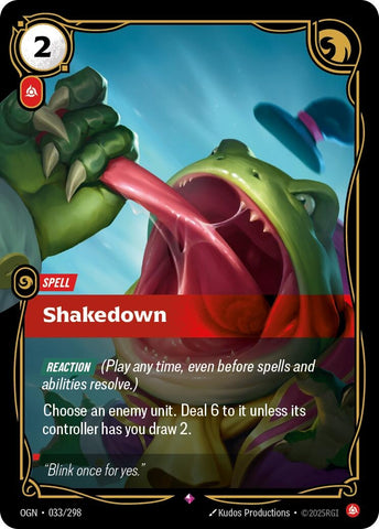 Image for Shakedown (033/298) (Origins) - Riftbound: League of Legends Trading Card Game