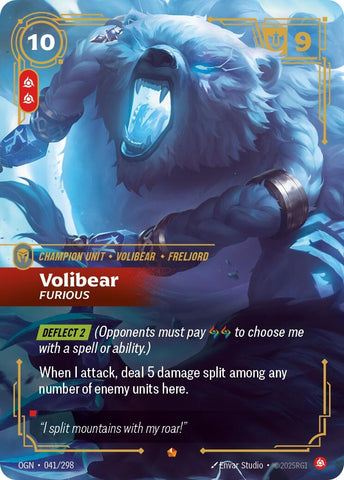 Image for Volibear - Furious (041/298) (Origins) - Riftbound: League of Legends Trading Card Game