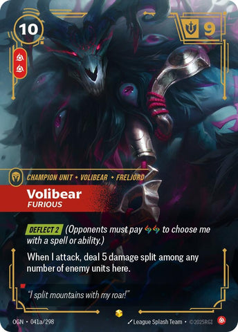 Image for Volibear - Furious (Alternate Art) (041a/298) (Origins) - Riftbound: League of Legends Trading Card Game