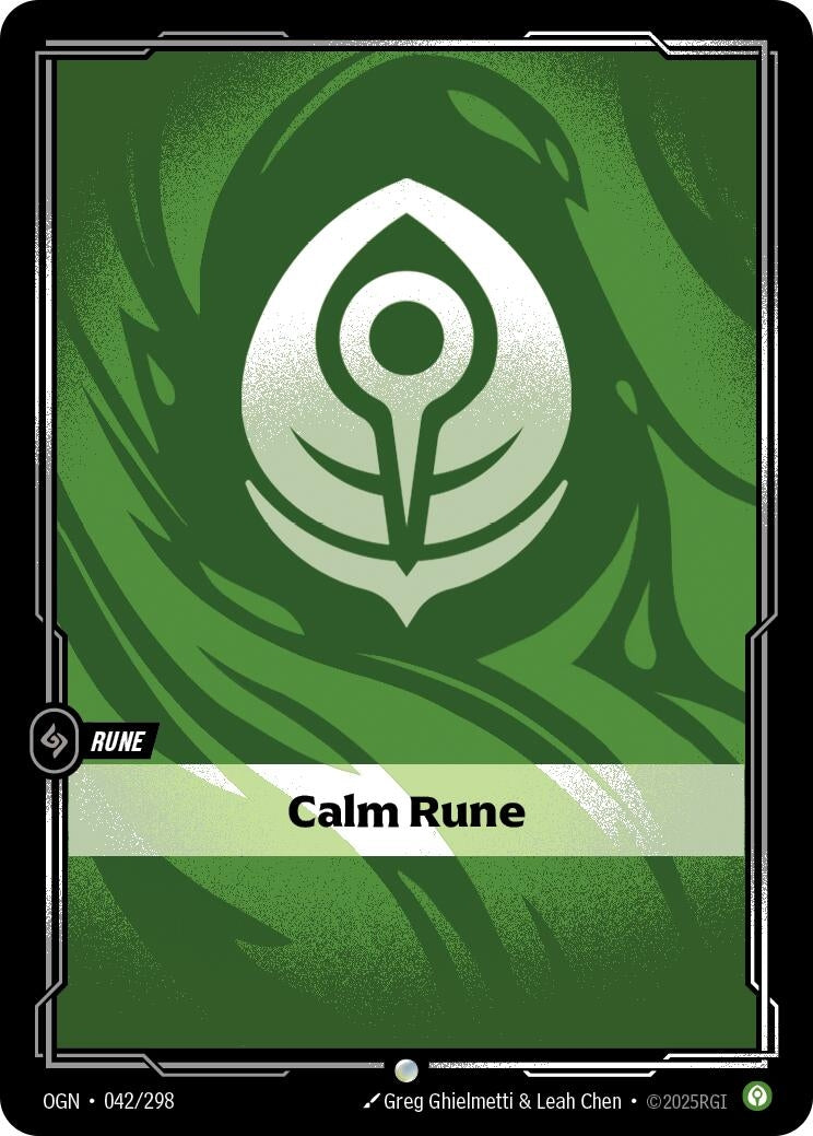 Image for Calm Rune (042/298) (Origins) - Riftbound: League of Legends Trading Card Game
