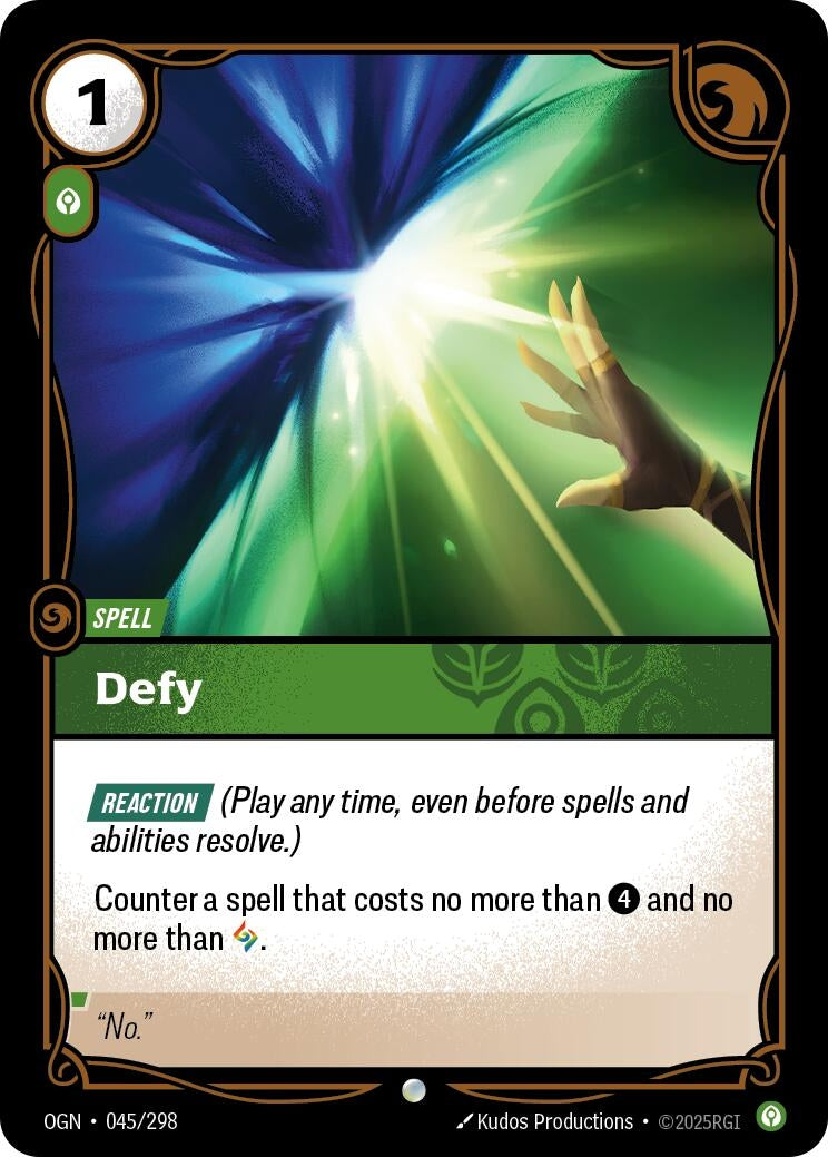 Image for Defy (045/298) (Origins) - Riftbound: League of Legends Trading Card Game