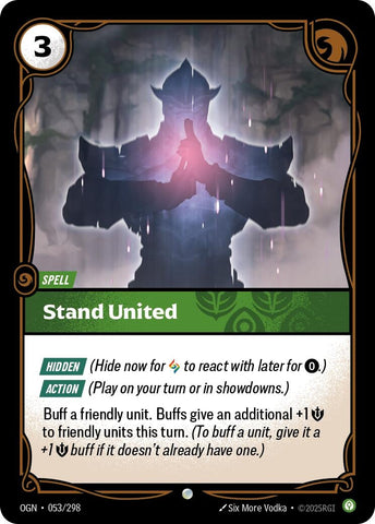 Image for Stand United (053/298) (Origins) - Riftbound: League of Legends Trading Card Game