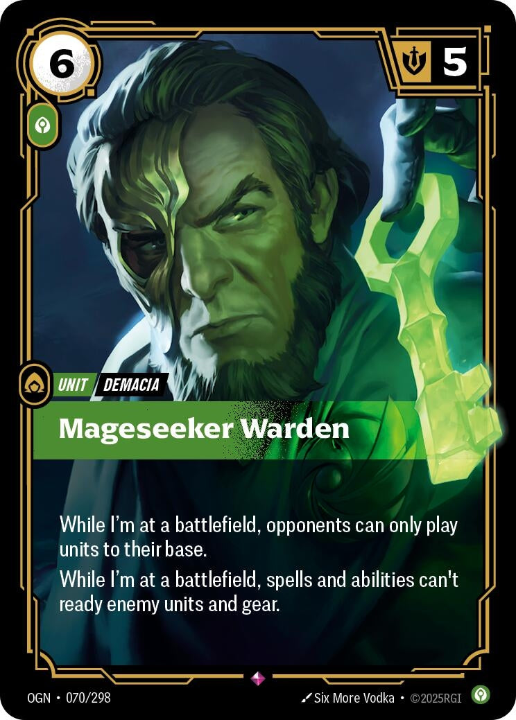 Image for Mageseeker Warden (070/298) (Origins) - Riftbound: League of Legends Trading Card Game