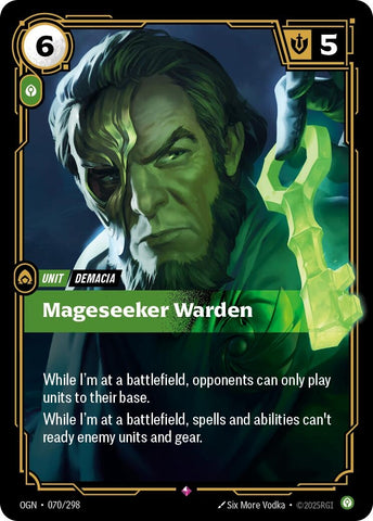 Image for Mageseeker Warden (070/298) (Origins) - Riftbound: League of Legends Trading Card Game