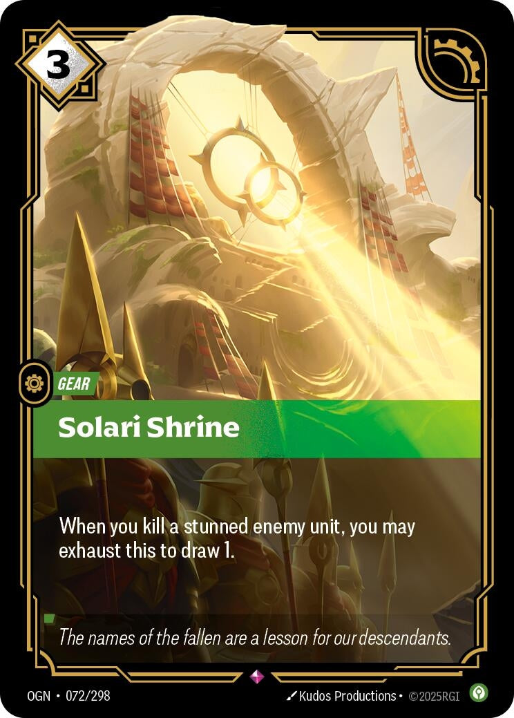 Image for Solari Shrine (072/298) (Origins) - Riftbound: League of Legends Trading Card Game