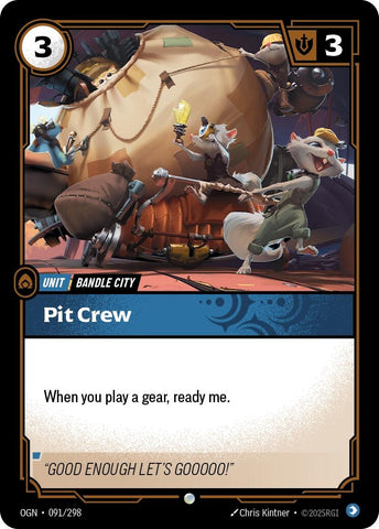 Image for Pit Crew (091/298) (Origins) - Riftbound: League of Legends Trading Card Game