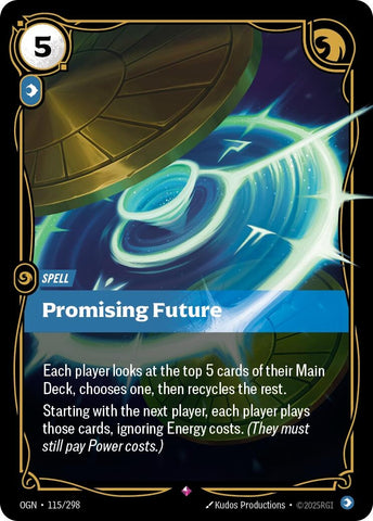 Image for Promising Future (115/298) (Origins) - Riftbound: League of Legends Trading Card Game
