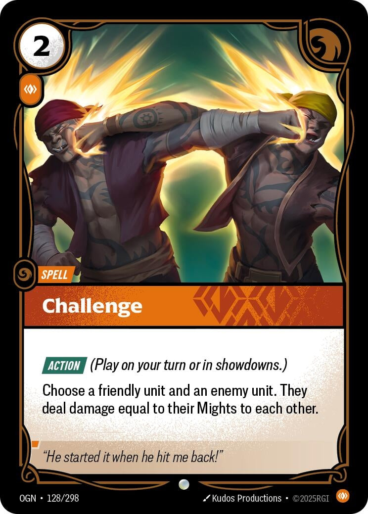 Image for Challenge (128/298) (Origins) - Riftbound: League of Legends Trading Card Game