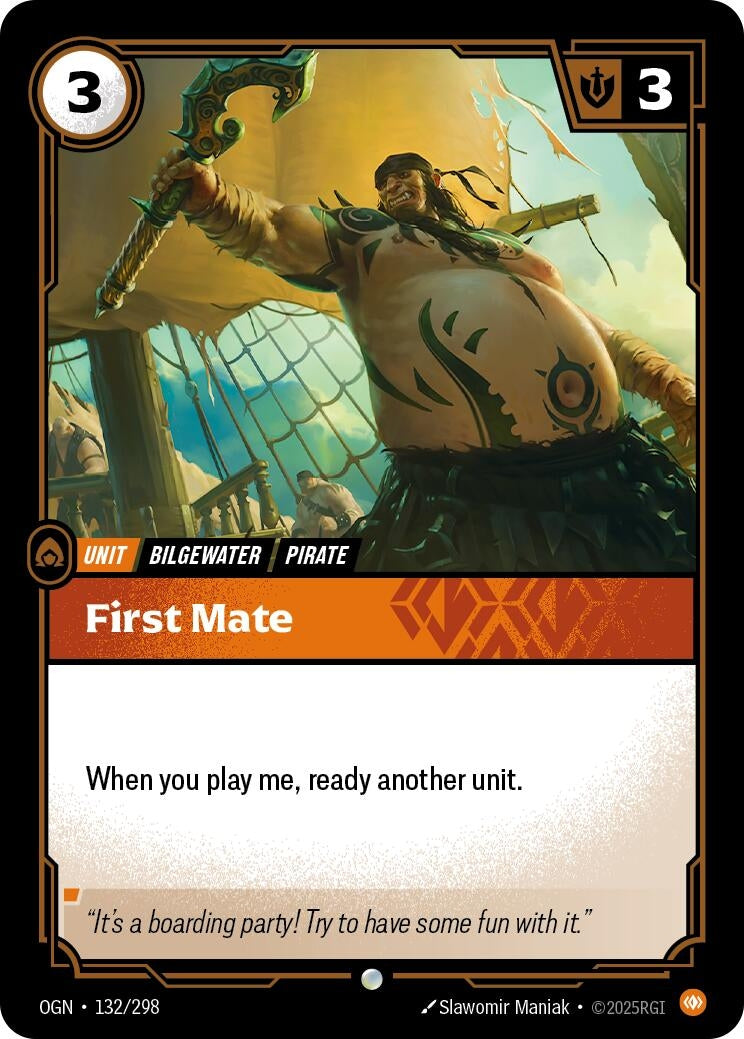 Image for First Mate (132/298) (Origins) - Riftbound: League of Legends Trading Card Game