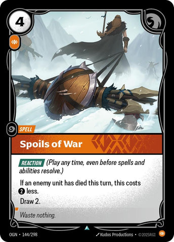 Image for Spoils of War (144/298) (Origins) - Riftbound: League of Legends Trading Card Game