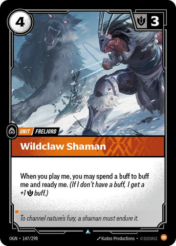 Image for Wildclaw Shaman (147/298) (Origins) - Riftbound: League of Legends Trading Card Game