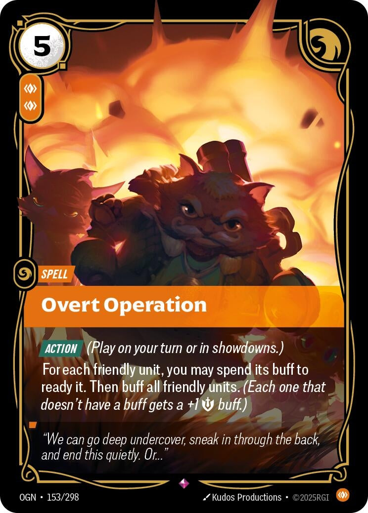Image for Overt Operation (153/298) (Origins) - Riftbound: League of Legends Trading Card Game
