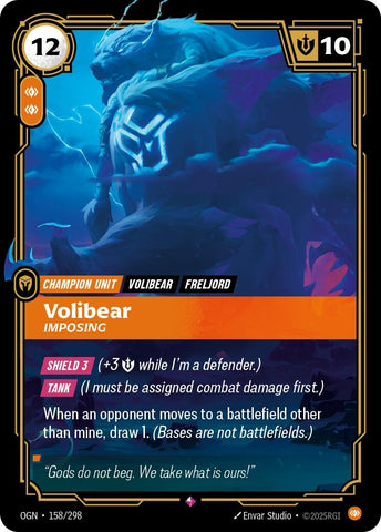 Image for Volibear - Imposing (158/298) (Origins) - Riftbound: League of Legends Trading Card Game