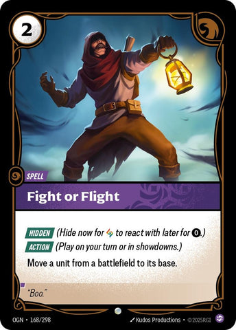 Image for Fight or Flight (168/298) (Origins) - Riftbound: League of Legends Trading Card Game