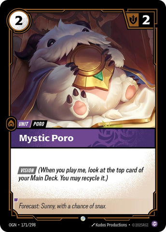 Image for Mystic Poro (171/298) (Origins) - Riftbound: League of Legends Trading Card Game