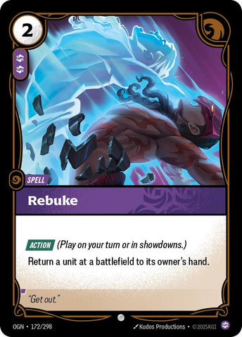 Image for Rebuke (172/298) (Origins) - Riftbound: League of Legends Trading Card Game