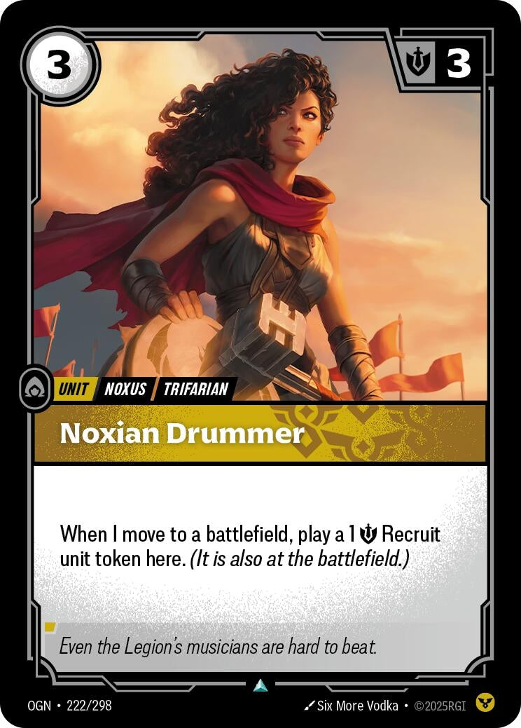Image for Noxian Drummer (222/298) (Origins) - Riftbound: League of Legends Trading Card Game