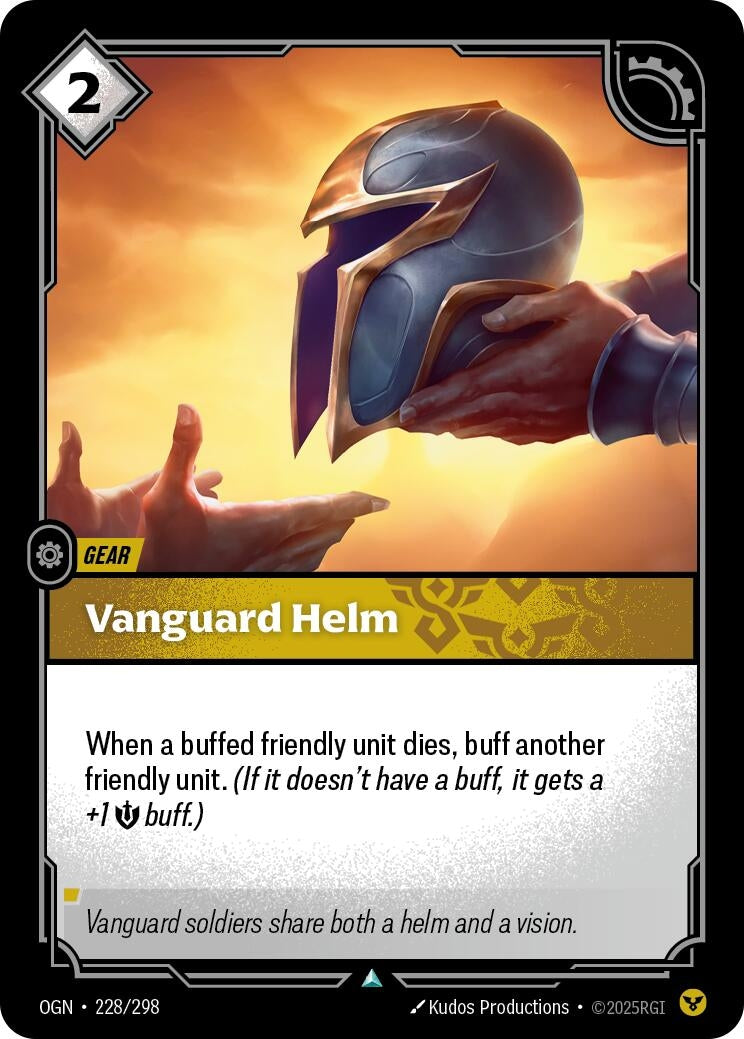 Image for Vanguard Helm (228/298) (Origins) - Riftbound: League of Legends Trading Card Game