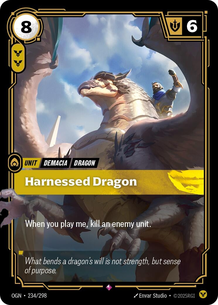 Image for Harnessed Dragon (234/298) (Origins) - Riftbound: League of Legends Trading Card Game