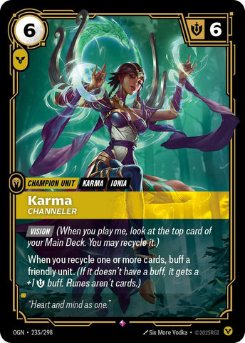 Image for Karma - Channeler (235/298) (Origins) - Riftbound: League of Legends Trading Card Game