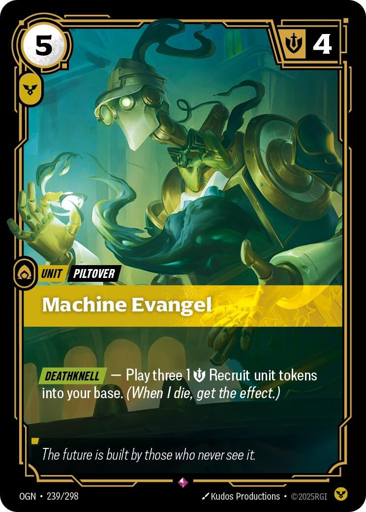 Image for Machine Evangel (239/298) (Origins) - Riftbound: League of Legends Trading Card Game