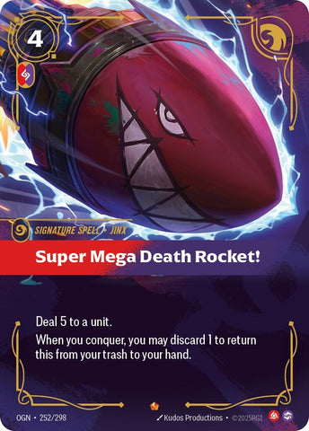 Image for Super Mega Death Rocket! (252/298) (Origins) - Riftbound: League of Legends Trading Card Game