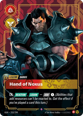 Image for Darius - Hand of Noxus (253/298) (Origins) - Riftbound: League of Legends Trading Card Game