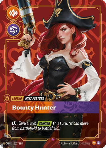 Image for Miss Fortune - Bounty Hunter (267/298) (Origins) - Riftbound: League of Legends Trading Card Game
