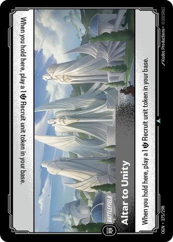 Image for Altar to Unity (275/298) (Origins) - Riftbound: League of Legends Trading Card Game