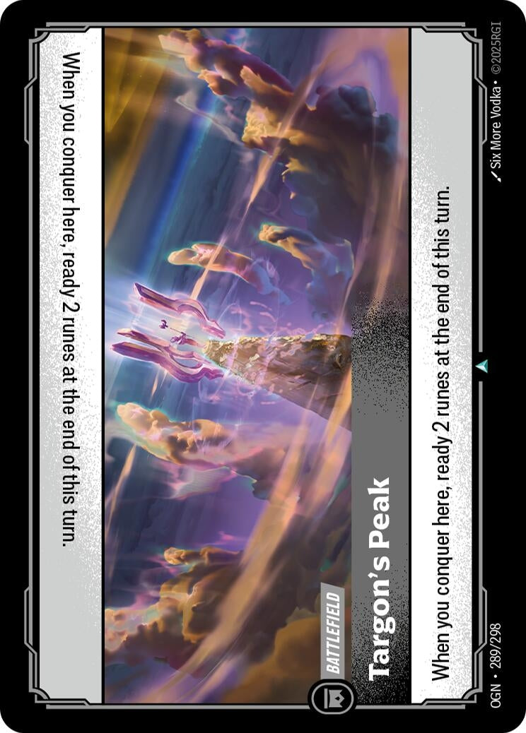 Image for Targon's Peak (289/298) (Origins) - Riftbound: League of Legends Trading Card Game