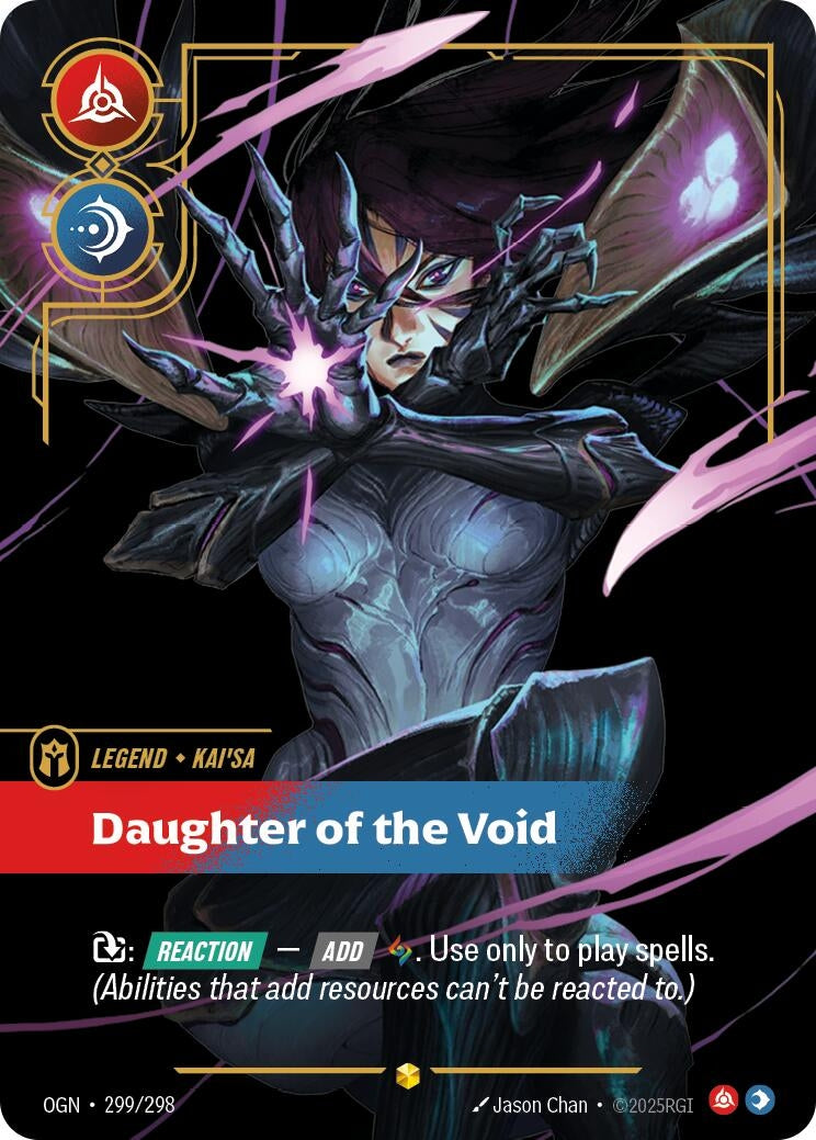 Image for Kai'Sa - Daughter of the Void (Overnumbered) (299/298) (Origins) - Riftbound: League of Legends Trading Card Game