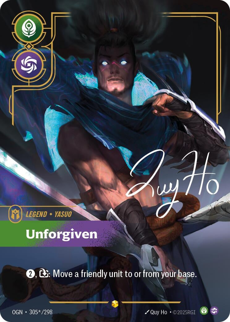 Image for Yasuo - Unforgiven (Alternate Art) (305*/298) (Origins) - Riftbound: League of Legends Trading Card Game