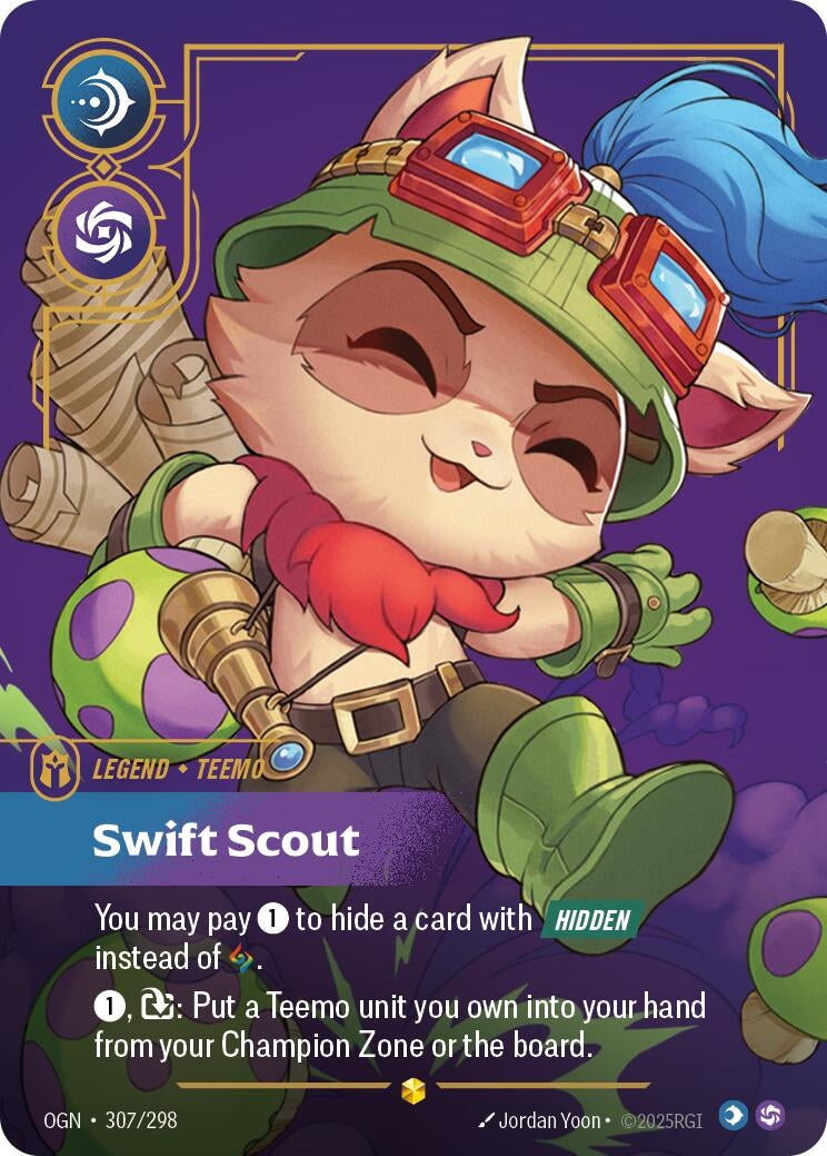 Image for Teemo - Swift Scout (Overnumbered) (307/298) (Origins) - Riftbound: League of Legends Trading Card Game