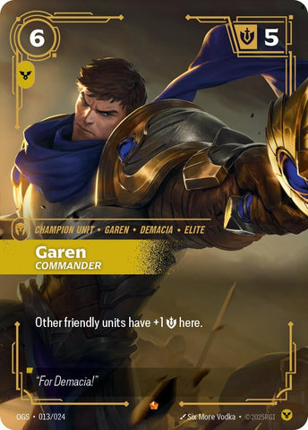 Image for Garen - Commander (013/024) (Origins: Proving Grounds) - Riftbound: League of Legends Trading Card Game