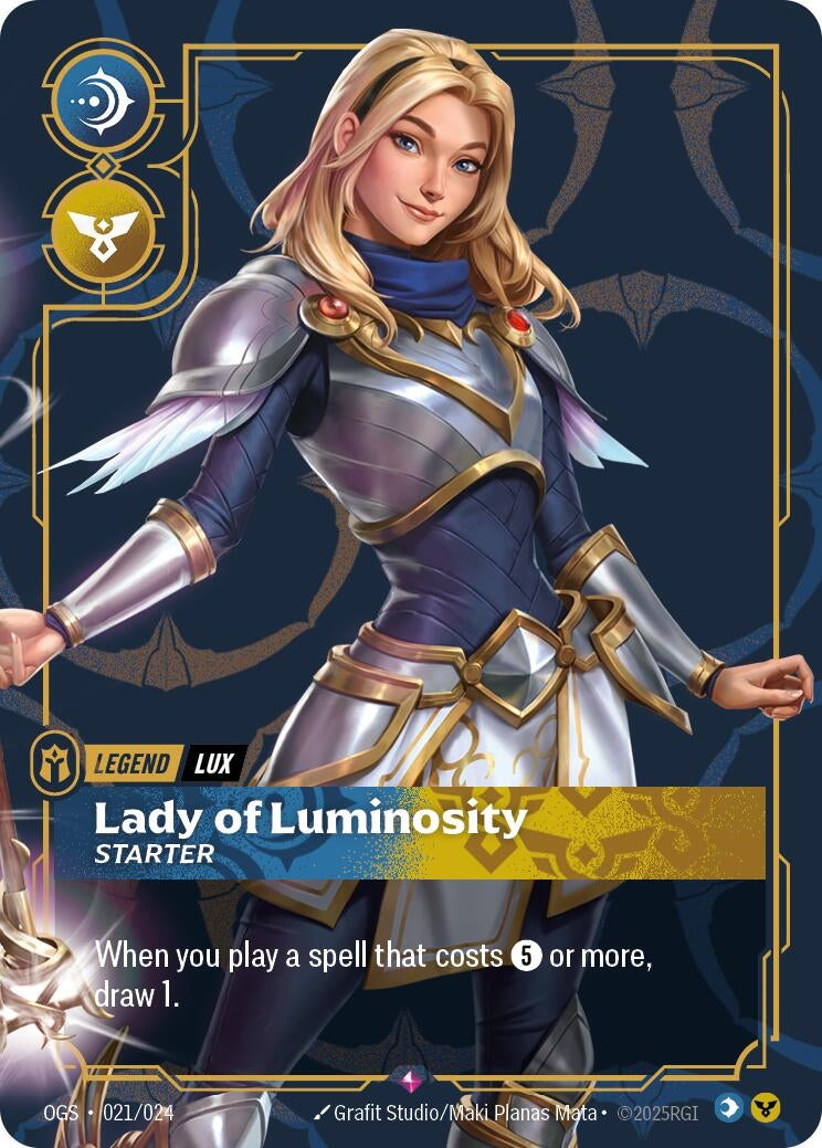 Image for Lux - Lady of Luminosity (Starter) (021/024) (Origins: Proving Grounds) - Riftbound: League of Legends Trading Card Game