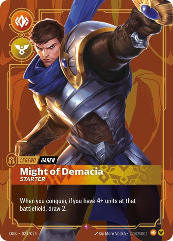 Image for Garen - Might of Demacia (Starter) (023/024) (Origins: Proving Grounds) - Riftbound: League of Legends Trading Card Game