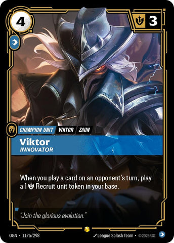Image for Viktor - Innovator (Alternate Art) (117a/298) (Origins) - Riftbound: League of Legends Trading Card Game