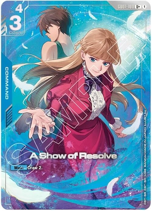 A Show of Resolve (U+) (PB01) (GD01-100) (Gundam Promotional Cards)
