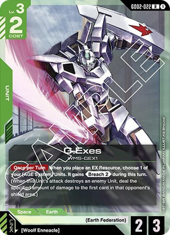 Image for G-Exes (GD02-022) (Dual Impact) - Gundam Card Game